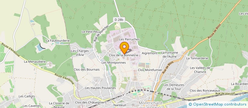 localisation de l'entreprise COMMERCIALE DE MAROQUINERIE  MONTRICHARD-VAL-DE-CHER