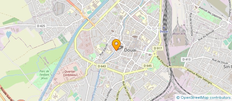 localisation de l'entreprise COMMERCIALE EUROPEENNE DE REGROUPEMENT D'ENTREPRISES à DOUAI