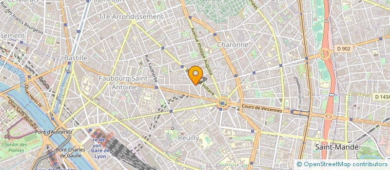 localisation de l'entreprise COMMERCIALE INDUSTRIELLE  PARIS