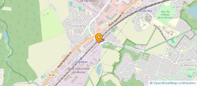 localisation de l'entreprise COMMERCIALE INTERCRAFT à COIGNIERES