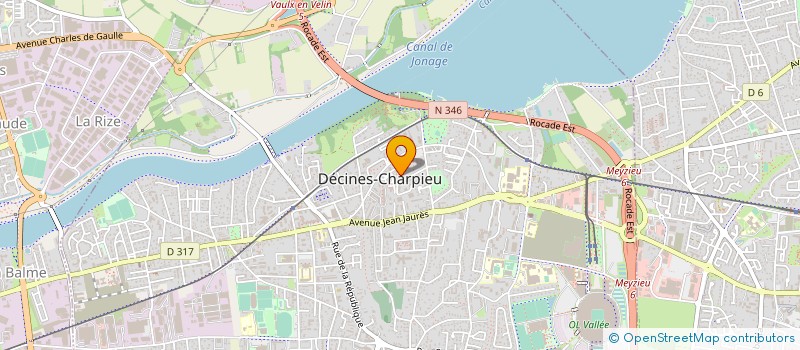 localisation de l'entreprise COMMERCIALISATION APPAREILS ECLAIRAGE à DECINES-CHARPIEU