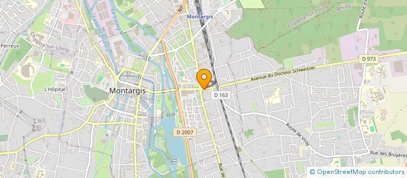 localisation de l'entreprise COMMERCIALISATION MAITRISE D'OEUVRE  MONTARGIS
