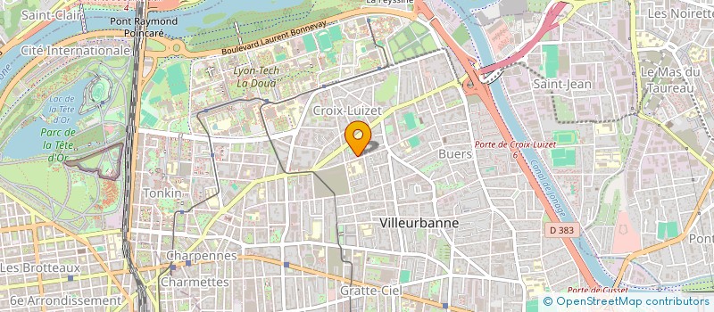 localisation de l'entreprise COMMERCIANA  VILLEURBANNE