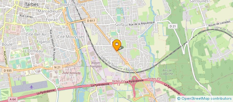 localisation de l'entreprise COMMERES SAS  SEMEAC