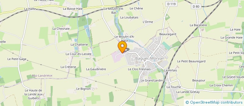 localisation de l'entreprise COMMEREUC VINCENT ET CHRISTOPHE à BAGUER-MORVAN