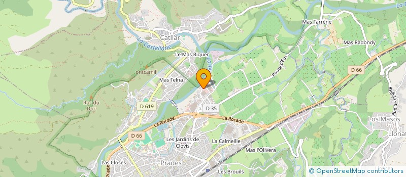 localisation de l'entreprise COMMERLINK  PRADES