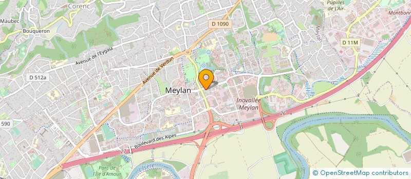 localisation de l'entreprise COMMERSIOUX à MEYLAN