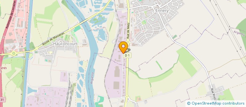 localisation de l'entreprise COMMET GROUP à ENNERY