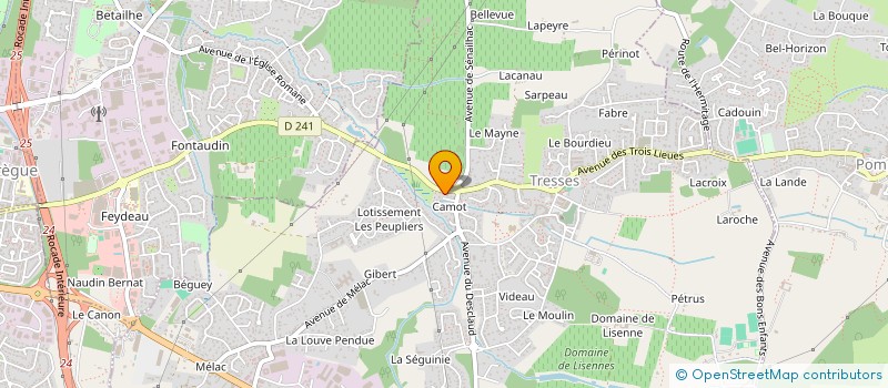 localisation de l'entreprise COMMEUNVIN à TRESSES