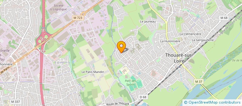 localisation de l'entreprise COMMEX 2000  THOUARE-SUR-LOIRE