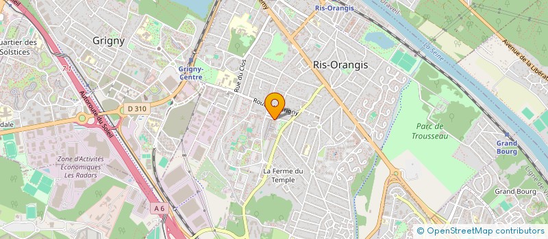 localisation de l'entreprise COMMEX à RIS-ORANGIS