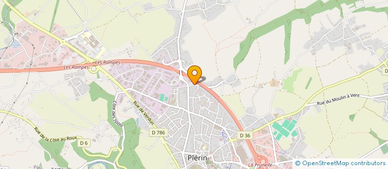 localisation de l'entreprise COMMFINANCE à SAINT-BRIEUC