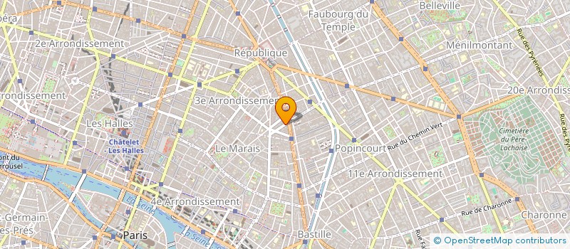 localisation de l'entreprise COMMINES  PARIS