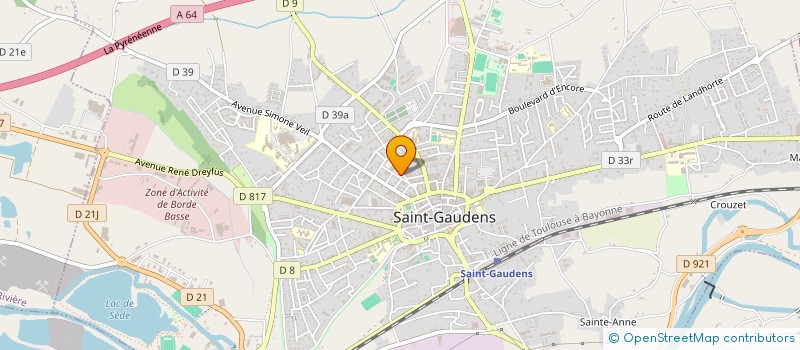 localisation de l'entreprise COMMINGEOISE SPORT ET LOISIRS à SAINT-GAUDENS