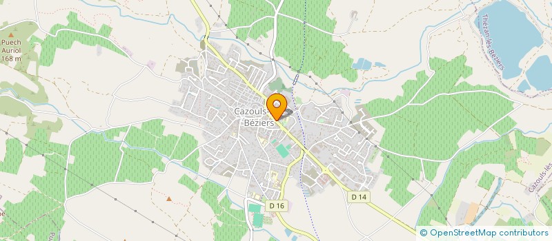localisation de l'entreprise COMMINGES ASSOCIES  BEZIERS