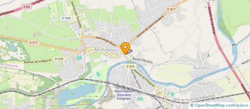 localisation de l'entreprise COMMINGES CENTRE AUTO  GOURDAN-POLIGNAN