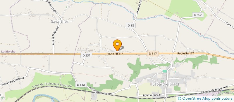 localisation de l'entreprise COMMINGES FROID  LABARTHE INARD