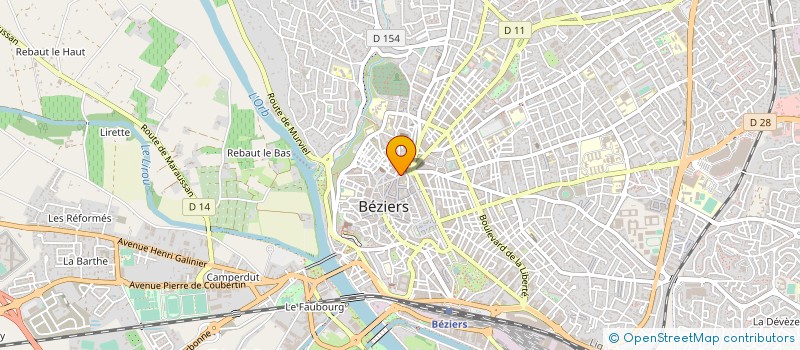 localisation de l'entreprise COMMINGES IMMOBILIER à BEZIERS