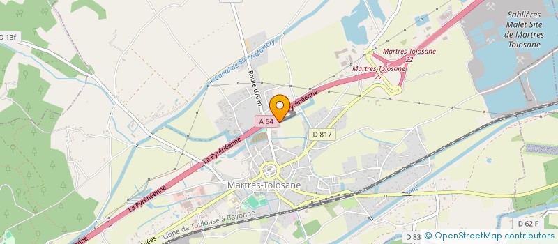 localisation de l'entreprise COMMINGES SERRURERIE  MARTRES-TOLOSANE