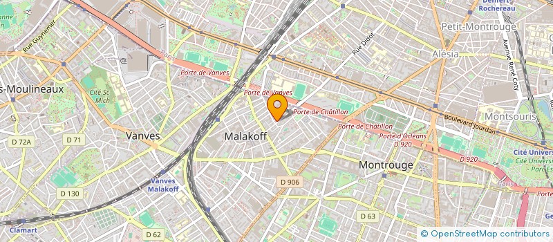 localisation de l'entreprise COMMISS ADMIN BOURSE TRAVAIL99 à MALAKOFF