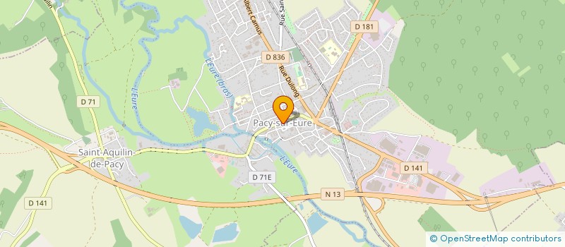 localisation de l'entreprise COMMISSION EXECUTIVE RIVIERE DE L'EURE  PACY-SUR-EURE