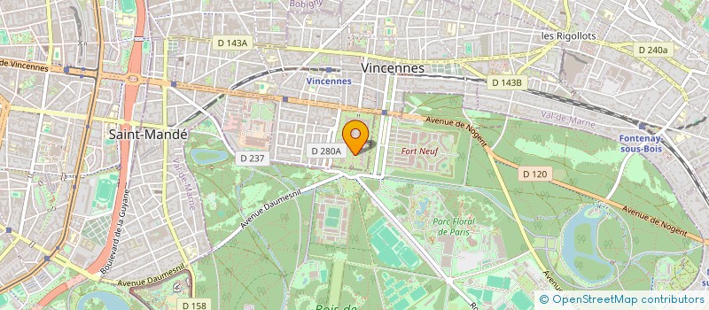 localisation de l'entreprise COMMISSION FRSE HISTOIRE MILITAIRE à VINCENNES