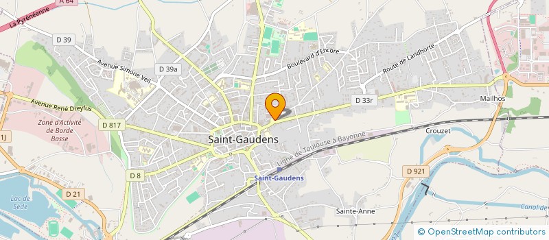 localisation de l'entreprise COMMISSION OVINE PYRENEES CENTRALES à SAINT-GAUDENS