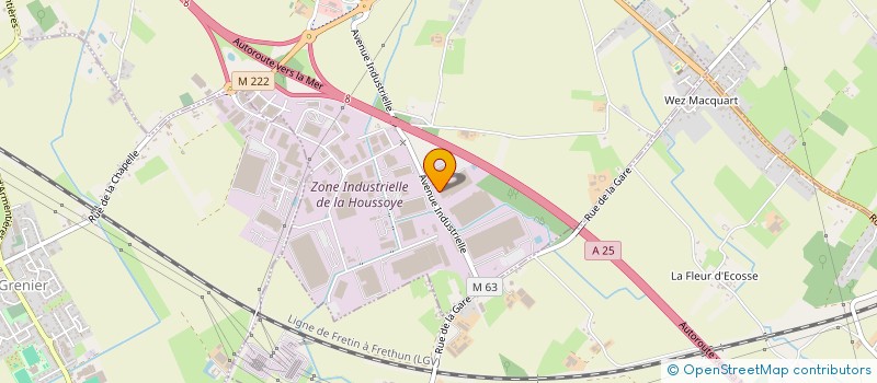 localisation de l'entreprise COMMISSION SPORTS LOISIRS à LA CHAPELLE-D'ARMENTIERES