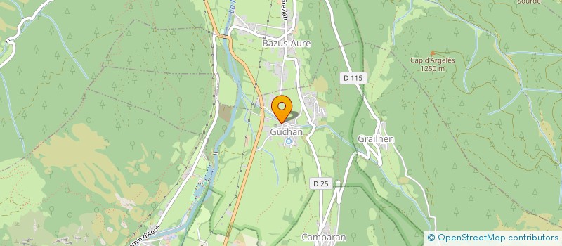 localisation de l'entreprise COMMISSION SYND VALLEES SAUX ET LA GELA  GUCHAN