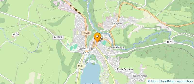 localisation de l'entreprise COMMISSION SYNDICALE DE CLAIRVAUX LES LACS à CLAIRVAUX-LES-LACS