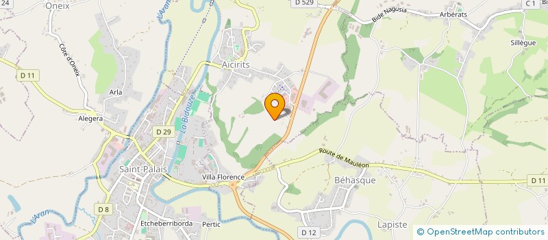 localisation de l'entreprise COMMISSION SYNDICALE DE L'OSTABARET  LARCEVEAU-ARROS-CIBITS