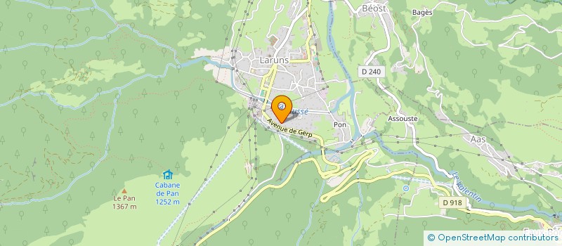 localisation de l'entreprise COMMISSION SYNDICALE DU HAUT-OSSAU à LARUNS
