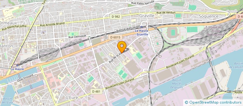 localisation de l'entreprise COMMISSION TRANSPORT AFFRETEMENT à LE HAVRE