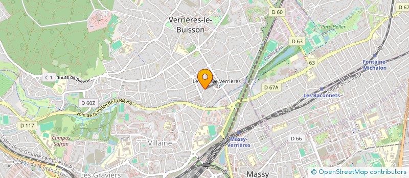 localisation de l'entreprise COMMISUD à VERRIERES-LE-BUISSON