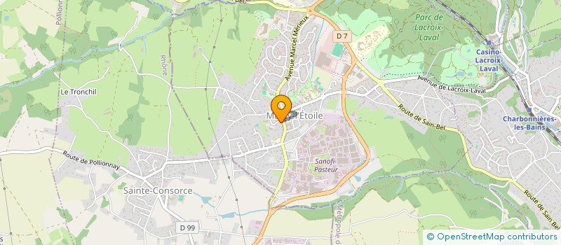 localisation de l'entreprise COMMITE AIDE AUX VIEILLARDS à SAINTE-CONSORCE