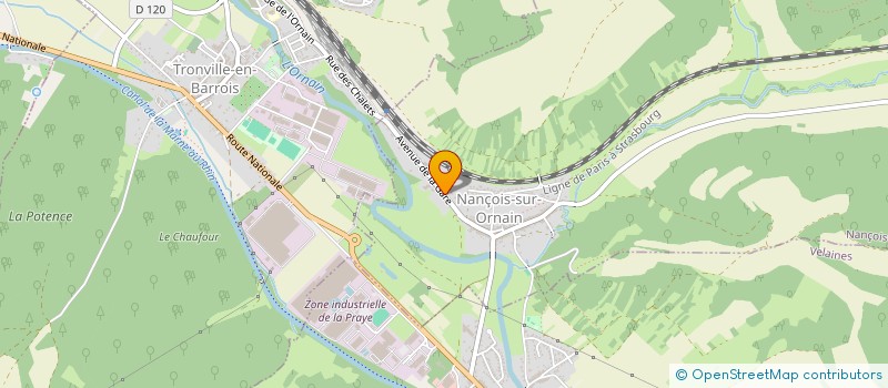 localisation de l'entreprise COMMITE DEPARTEMENTAL DE TIR DE LA MEUSE à NANCOIS-SUR-ORNAIN