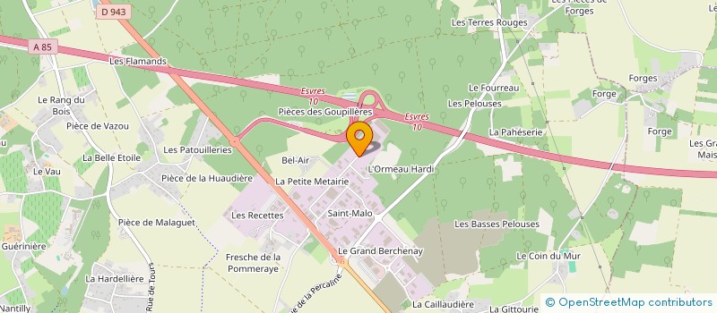 localisation de l'entreprise COMMODIS à ESVRES