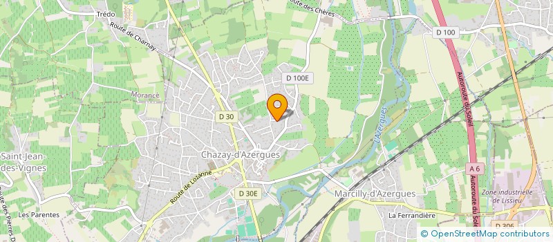 localisation de l'entreprise COMMSTREET SA  CHAZAY-D'AZERGUES