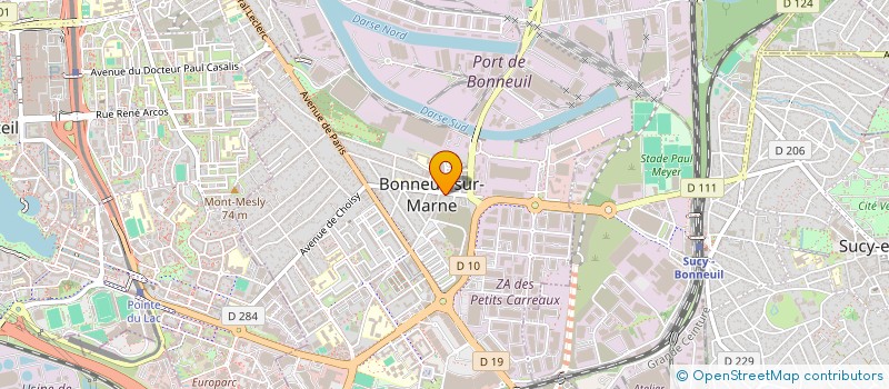 localisation de l'entreprise COMMU COOPERATIVE BOUTIQUE à BONNEUIL-SUR-MARNE