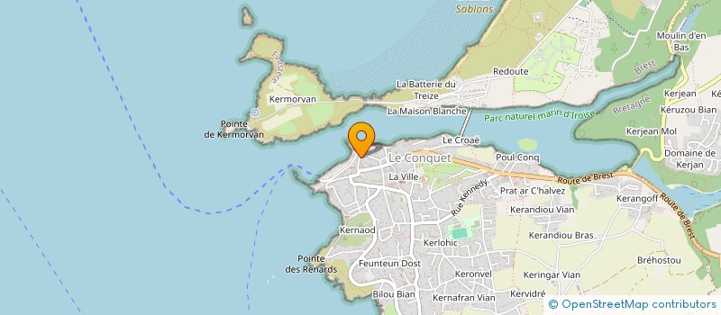 localisation de l'entreprise COMMU FILLES DU SAINT ESP à LE CONQUET