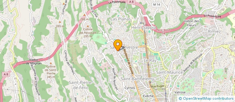 localisation de l'entreprise COMMU IMMOBIL LE GAI SOLEIL à NICE