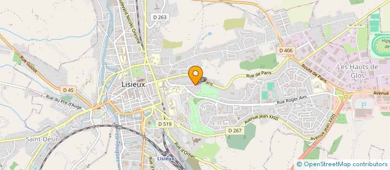 localisation de l'entreprise COMMU ND CHARITE REFUG CHEMINO à LISIEUX