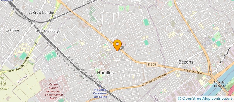 localisation de l'entreprise COMMUN DOME  HOUILLES