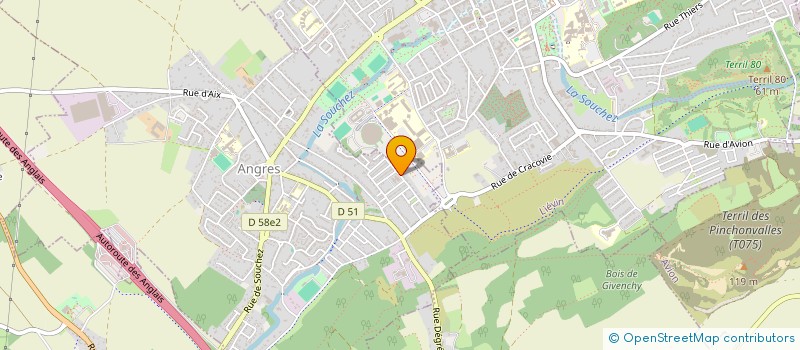 localisation de l'entreprise COMMUN'IMAGE à ANGRES