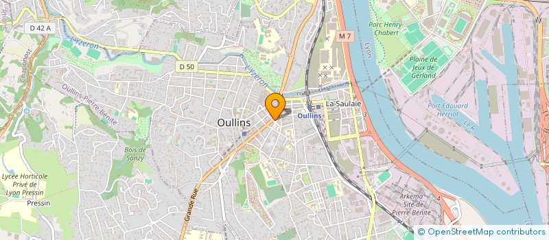 localisation de l'entreprise COMMUN IMMEUBLE  OULLINS-PIERRE-BENITE