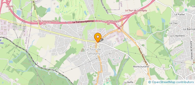 localisation de l'entreprise COMMUN RELIG NOTRE DAME CHARMI à LA TOUR-DE-SALVAGNY