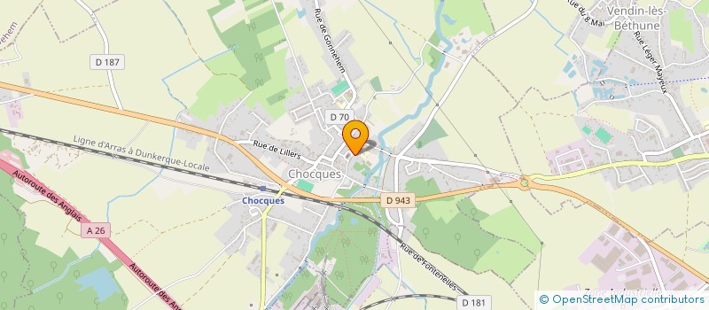 localisation de l'entreprise COMMUN'VOL  CHOCQUES