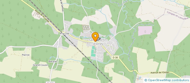 localisation de l'entreprise COMMUNALE DE CHASSE AGREEE DE SAINT MARTIN D'ONEY  SAINT-MARTIN-D'ONEY