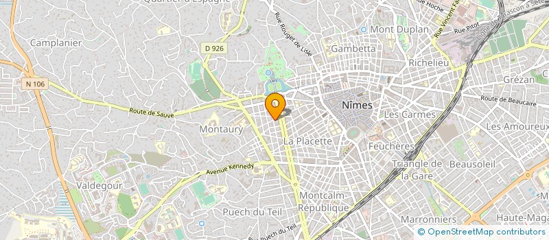 localisation de l'entreprise COMMUNAUTE AGGLO NIMES METROPOLE à NIMES