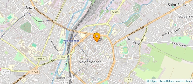 localisation de l'entreprise COMMUNAUTE AGGLO VALENCIENNES METROPOLE à VALENCIENNES